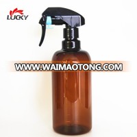 500ML Amber Plastic Fine Mist Sprayer PET Bottle